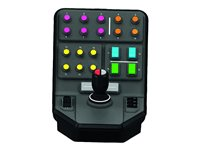 Logitech Heavy Equipment Side Panel - Contrôleur de simulateur de vol - filaire - pour PC 945-000014