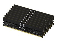 Kingston FURY Renegade Pro - DDR5 - kit - 256 Go: 8 x 32 Go - DIMM 288 broches - 6400 MHz / PC5-51200 - CL32 - 1.4 V - mémoire enregistré - ECC - noir KF564R32RBE2K8-256