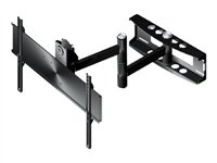 Peerless Full-Motion Plus Wall Mount PLA50-UNL - Kit de montage (bras articulé) - pour écran plat - noir - Taille d'écran : 37"-80" - montable sur mur PLA50-UNL