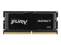 Kingston FURY Impact - DDR5 - kit - 64 Go: 2 x 32 Go - SO DIMM 262 broches - 4800 MHz / PC5-38400 - CL38 - 1.1 V - mémoire sans tampon - on-die ECC KF548S38IBK2-64