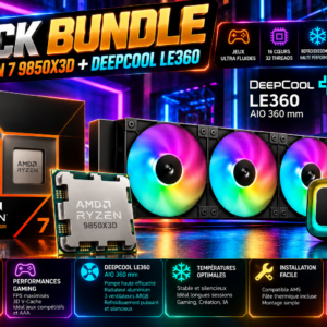 pack ryzen 9850x3d deepcool 360