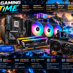 PACK RYZEN 7800X3D 32GO SSD 1TO CM B850 AIO DEEPCOOL