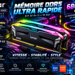 KIT LEXAR 32GO DDR 5 @6800